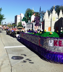 Waiting for the Parade to start