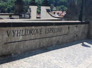 Espresso sign at Prague Castle (Large)