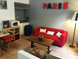 Paris Airbnb living room