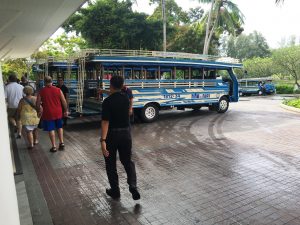 Buses to take us to the General Meeting