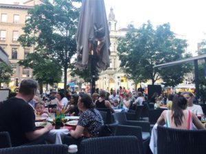 Dinner on the square in Zagreb (Medium)
