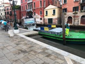 Trash collection in Venice (Medium)