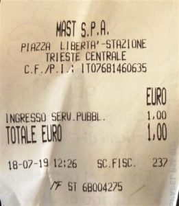 Water Closet receipt (Medium)
